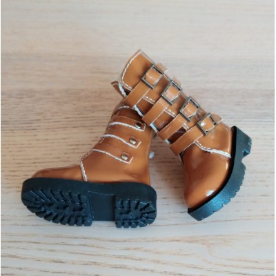 SHM062BRN MSD DOC bjd Obitsu 60cm Doll Shoes Buckle Boots Brown